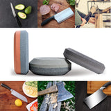 2-in-1 Slijpsteen voor Bijl en Mes – Ronde Slijpsteen (Korrel 150/280) - GERIINEER