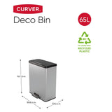 Curver Pedaalemmer Deco Rechthoekig 65 L Kleurig