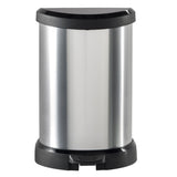 Curver Pedaalemmer Deco D-Vormig Zilverkleurig