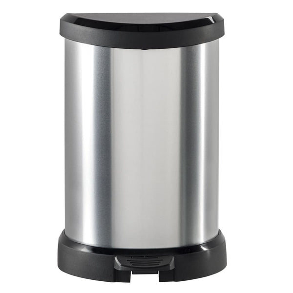 Curver Pedaalemmer Deco D-Vormig Zilverkleurig