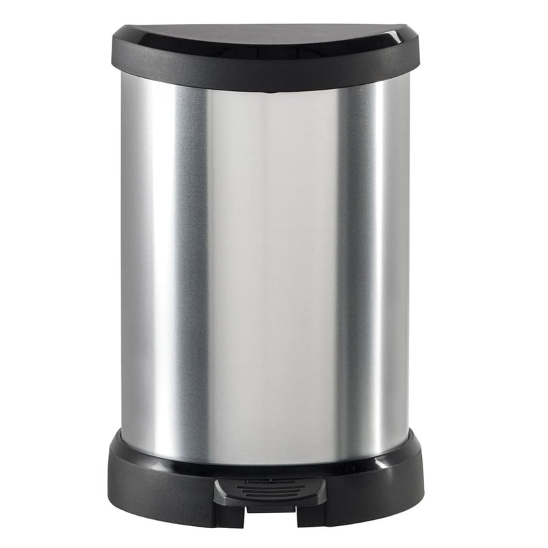 Curver Pedaalemmer Deco D-Vormig Zilverkleurig