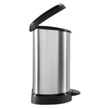 Curver Pedaalemmer Deco D-Vormig Zilverkleurig
