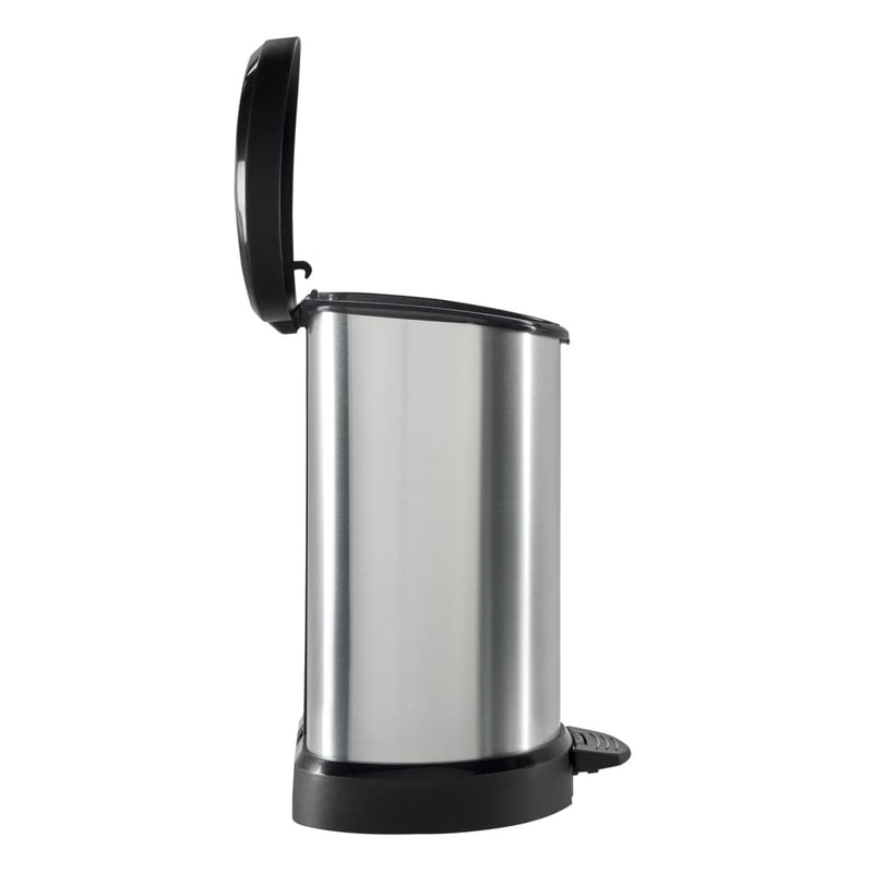 Curver Pedaalemmer Deco D-Vormig Zilverkleurig