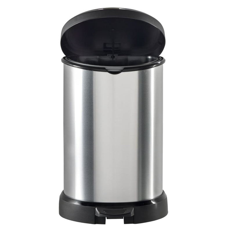 Curver Pedaalemmer Deco D-Vormig Zilverkleurig