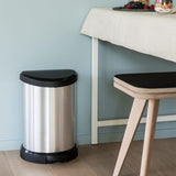 Curver Pedaalemmer Deco D-Vormig Zilverkleurig