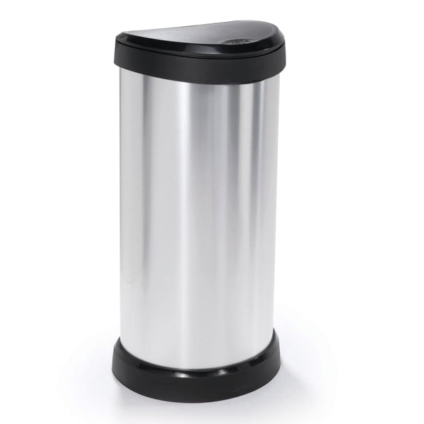 Curver Pedaalemmer Deco Ovaal Zilverkleurig