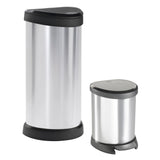 Curver Pedaalemmer Deco Ovaal Zilverkleurig