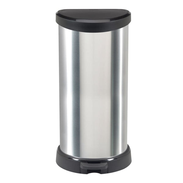 Curver Pedaalemmer Deco D-Vormig Zilverkleurig