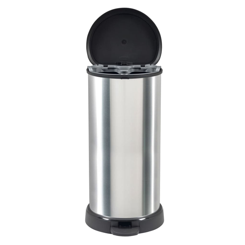 Curver Pedaalemmer Deco D-Vormig Zilverkleurig
