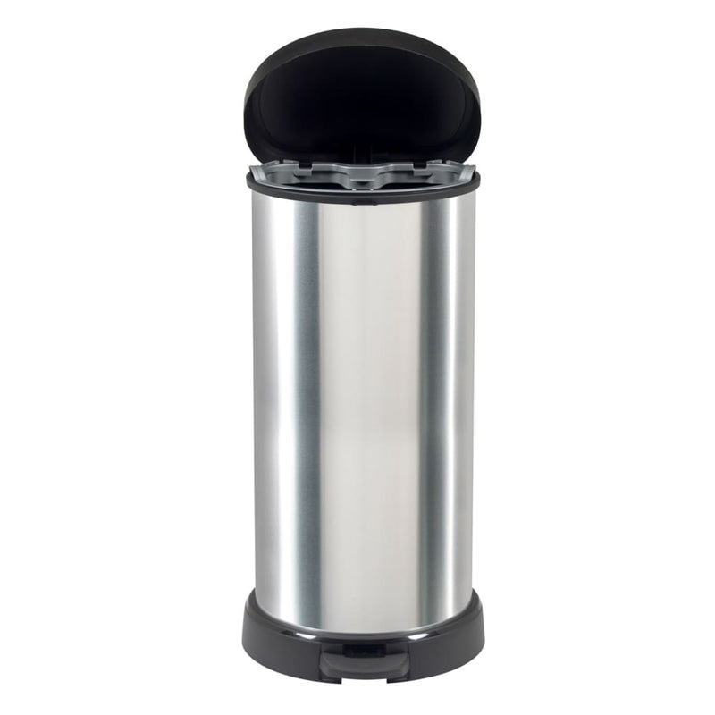 Curver Pedaalemmer Deco D-Vormig Zilverkleurig