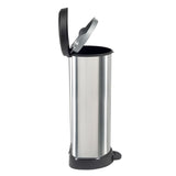 Curver Pedaalemmer Deco D-Vormig Zilverkleurig