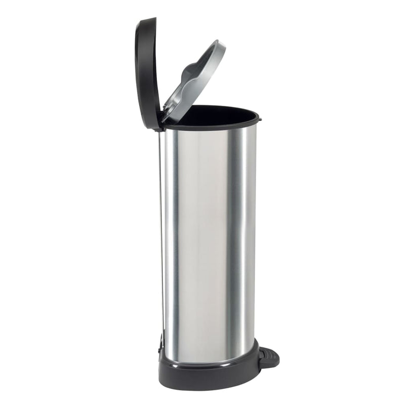 Curver Pedaalemmer Deco D-Vormig Zilverkleurig