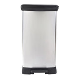 Curver Pedaalemmer Deco Rechthoekig Zilverkleurig