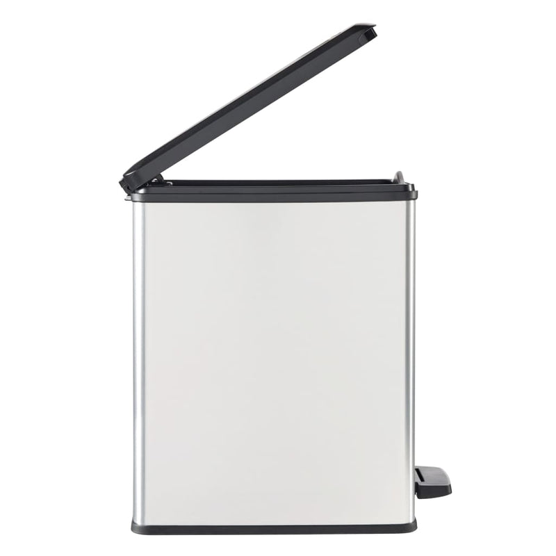Curver Pedaalemmer Deco Smal Zilverkleurig