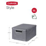 Curver Opbergbox Style Met Deksel M Metallic Kleurig
