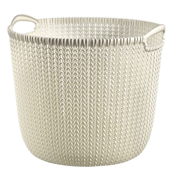 Curver Opbergmand Knit Rond L 30 L Crème