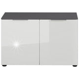 Germania Schoenenbank Gw-Rimini 75X40X48 Cm Grafietkleurig En Wit
