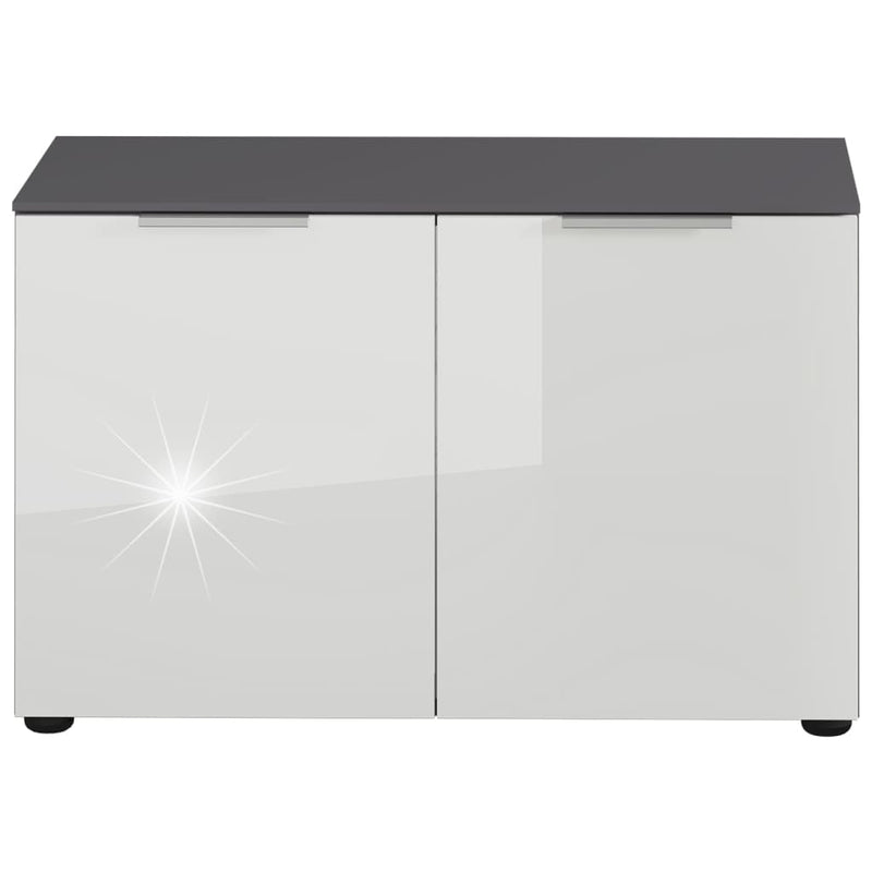 Germania Schoenenbank Gw-Rimini 75X40X48 Cm Grafietkleurig En Wit
