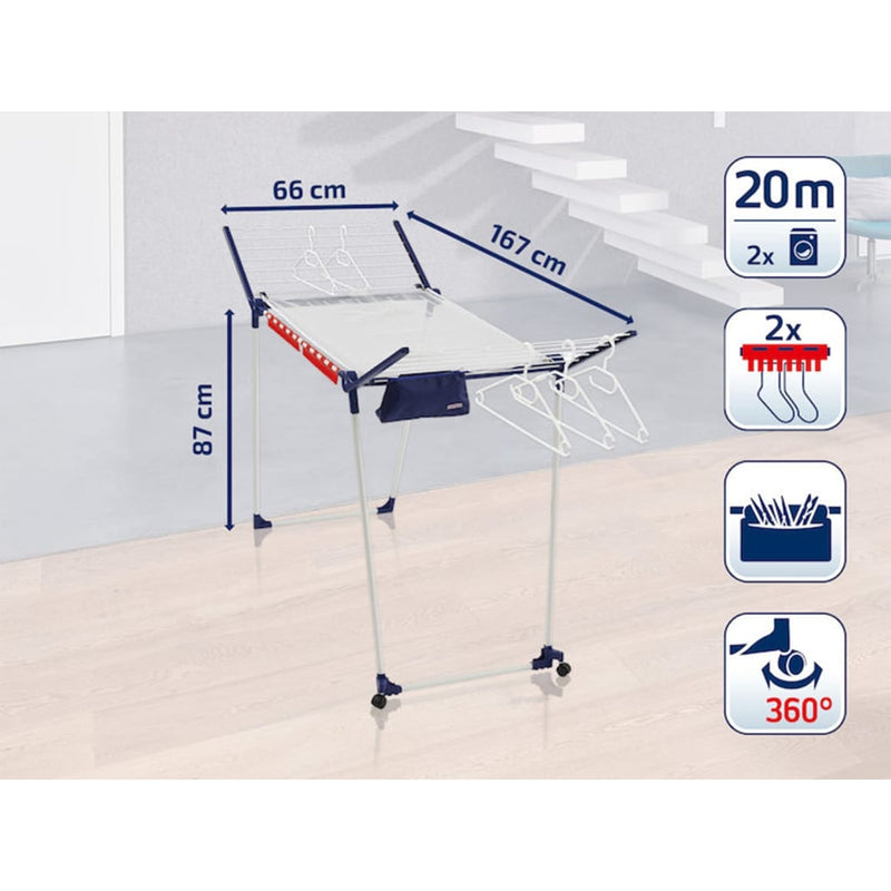 Leifheit Droogrek Pegasus 200 Solid Deluxe Mobile