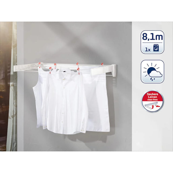 Leifheit Droogrek Telegant Plus 100 Wandmontage Wit 83100