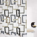 Ridder Douchegordijn Pattern Brown 180X200 Cm Grijs