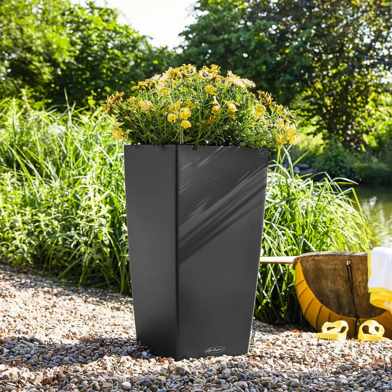 Lechuza Plantenbak Cubico Color 40 All-In-One Leigrijs 13158