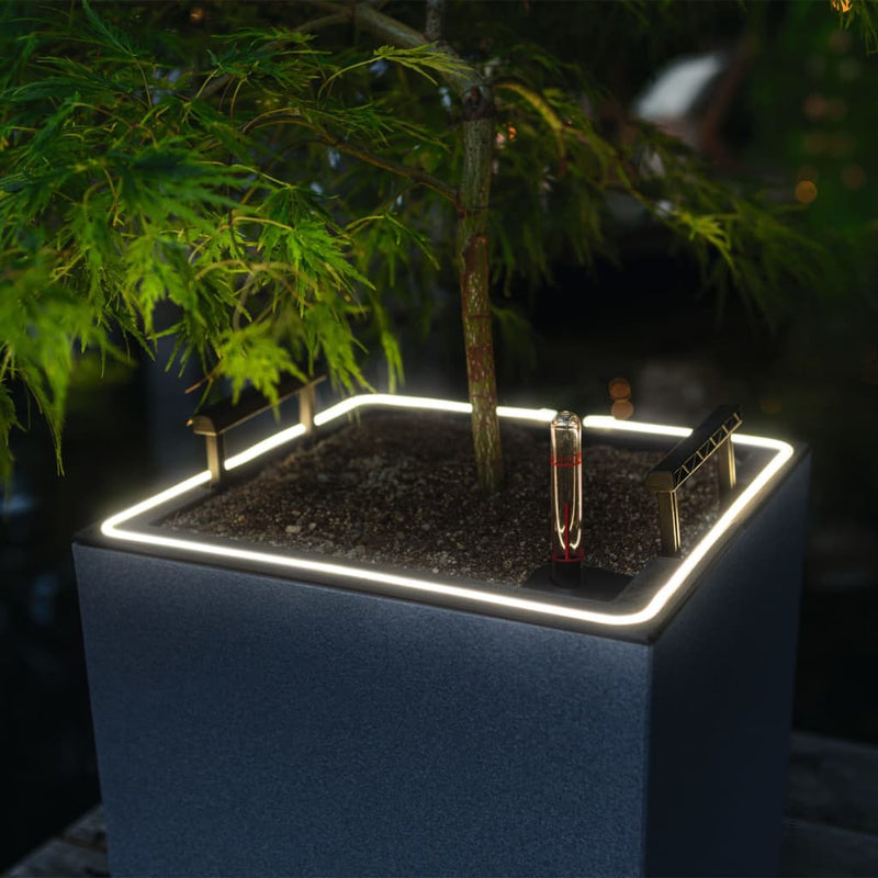 Lechuza Plantenbak Canto Stone 40 Led Low All-In-One 40X40 Cm