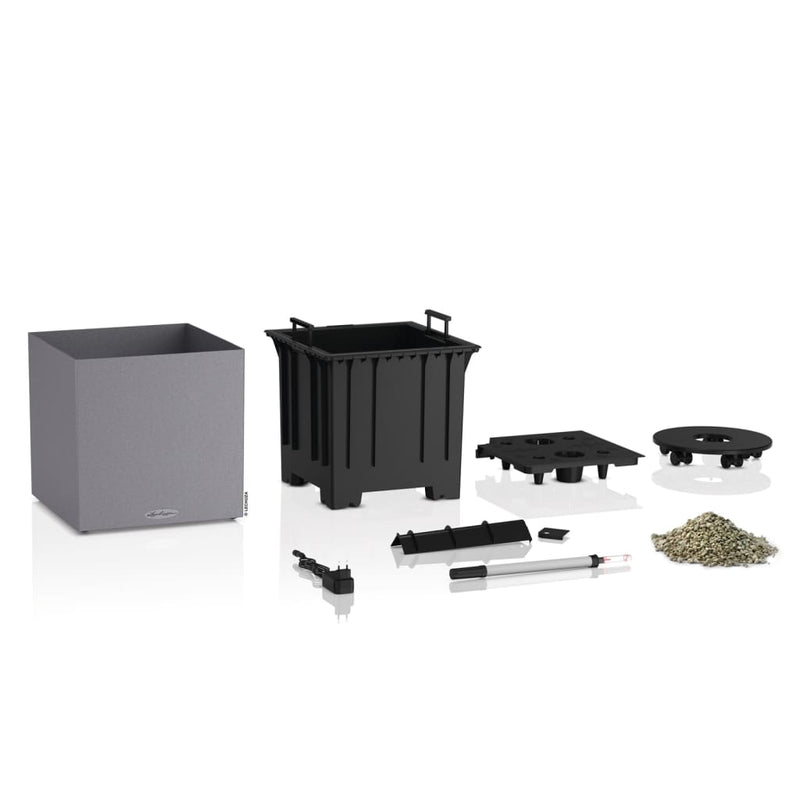 Lechuza Plantenbak Canto Stone 40 Led Low All-In-One 40X40 Cm