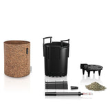 Lechuza Plantenbak Trendcover 23 Cork Alles-In-Één Donkernaturel