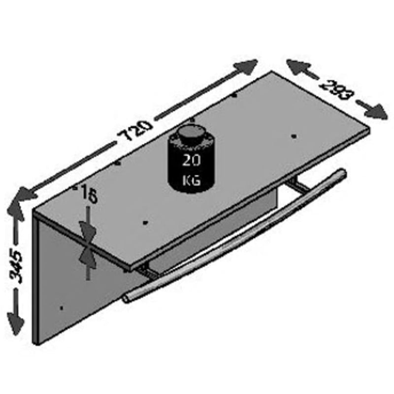 Fmd Wandkapstok 72X29,3X34,5 Cm Kleurig