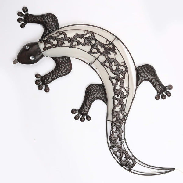 Hi Tuinwandlamp Solar Gecko Led Grijs