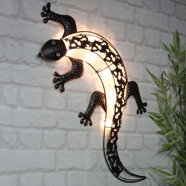 Hi Tuinwandlamp Solar Gecko Led Grijs