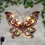 Hi Tuinwandlamp Solar Led Vlinder