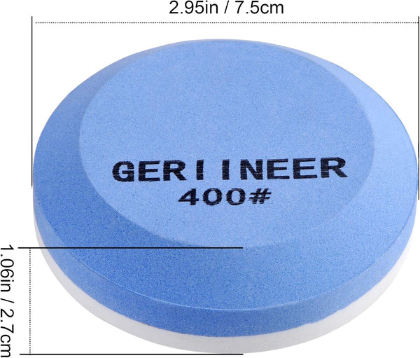 2-in-1 Slijpsteen voor Bijl en Mes – Ronde Slijpsteen (Korrel 400/800) - GERIINEER