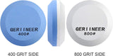 2-in-1 Slijpsteen voor Bijl en Mes – Ronde Slijpsteen (Korrel 400/800) - GERIINEER