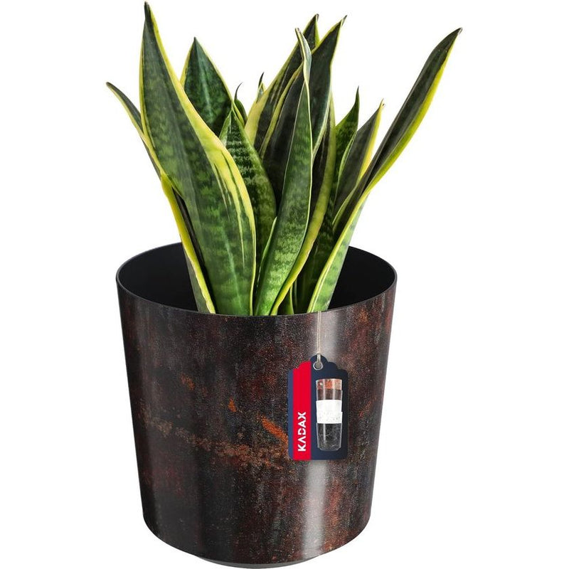 Bloempot, plantenpot van kunststof - decoratieve pot voor planten, UV-bestendige bloempot - diameter 19,5 cm - KADAX