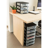 Curver Bureauladeblok Babel A4 3X5 L Zwart En Transparant