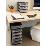 Curver Bureauladeblok Babel A4 3X5 L Zwart En Transparant