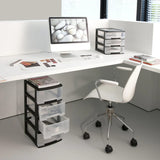 Curver Bureauladeblok Babel A4 3X5 L Zwart En Transparant