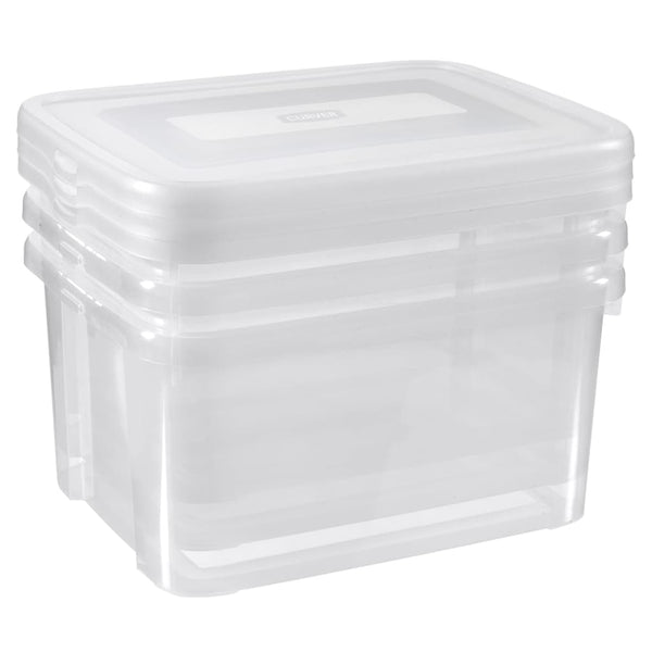 Curver Opbergboxenset Handy 3X Transparant