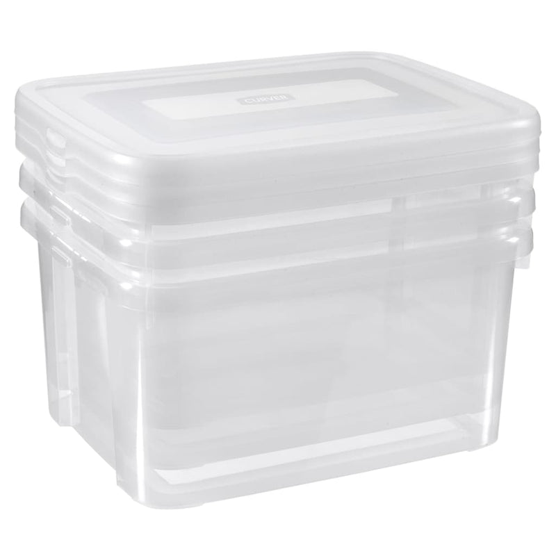 Curver Opbergboxenset Handy 3X Transparant