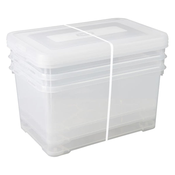 Curver Opbergboxenset Handy 3X Transparant
