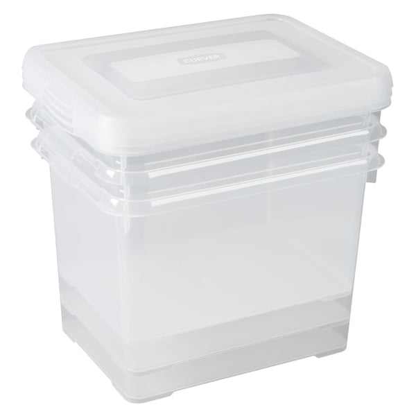 Curver Opbergboxenset Handy 3X Transparant
