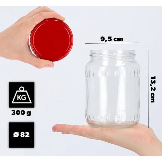 24 stuks weckpotten/ jampotten, 720 ml - inmaakpotten met deksel - Diverse varianten - KADAX