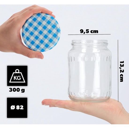 24 stuks weckpotten/ jampotten, 720 ml - inmaakpotten met deksel - Diverse varianten - KADAX