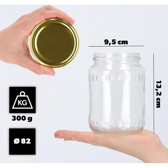 24 stuks weckpotten/ jampotten, 720 ml - inmaakpotten met deksel - Diverse varianten - KADAX