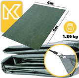 Waterdicht geweven zeil, afdekzeil - 9m²/15m²/20m²/24m² - KADAX