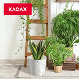 Bloempot, plantenpot van kunststof - decoratieve pot voor planten, UV-bestendige bloempot - diameter 19,5 cm - KADAX