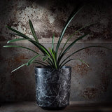 Bloempot, plantenpot van kunststof - decoratieve pot voor planten, UV-bestendige bloempot - diameter 19,5 cm - KADAX