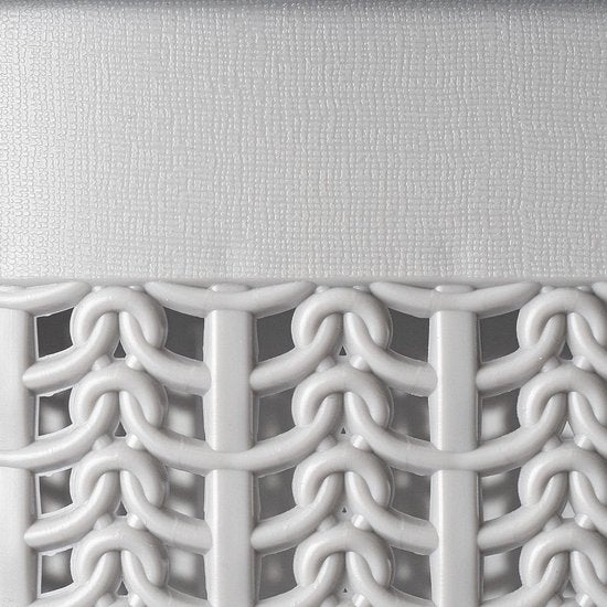 KADAX - Wasmand, 50L, multifunctionele wasmand met deksel - lichte wasverzamelaar, wassorteerder van kunststof, voor badkamer, vuile kleding, speelgoed, wasmand - Grijs